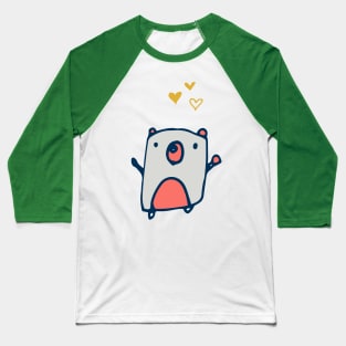 Cute Valentines Bear Baseball T-Shirt